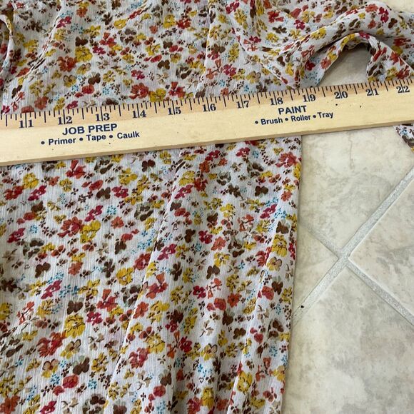 Intimately Free ,  FP Size XS Floral Bodysuit blouse top neutral colors. - Picture 11 of 15